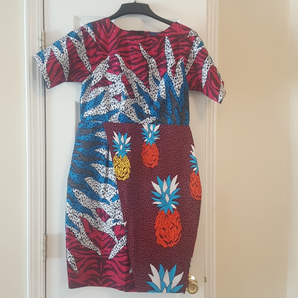 Authentic African Fabric Print Dress